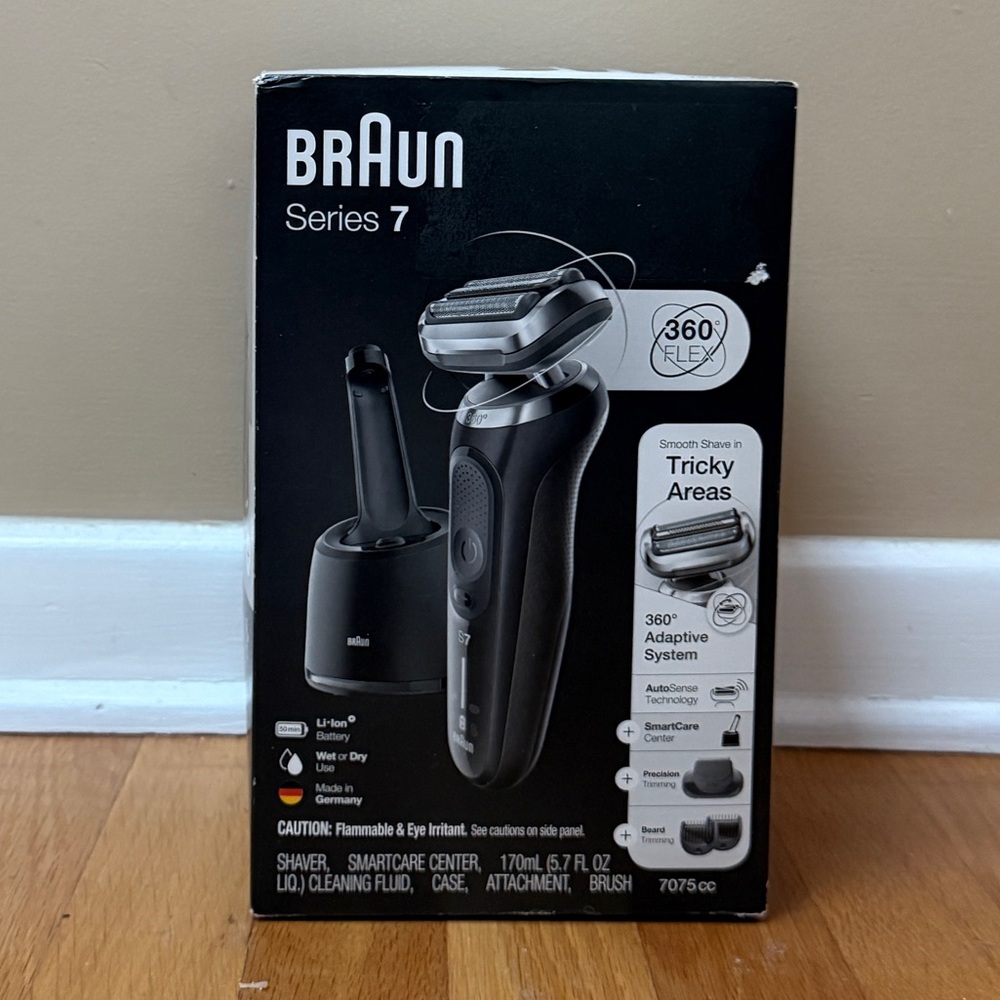 Braun 7075cc - Waterproof Foil Shaver/Wet & Dry Shave/Beard Trimmer/Travel Case - Picture 3 of 15